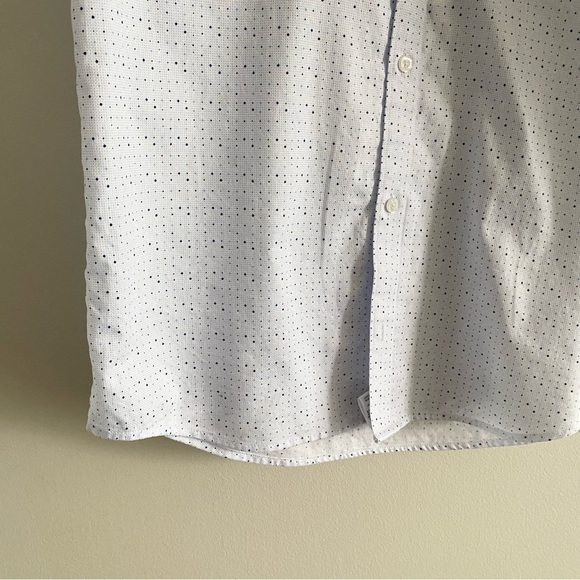 DANIEL HECHTER tip top modern fit non-Iron dot print dress shirt - Picture 8 of 14